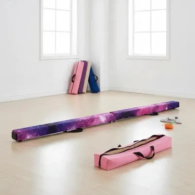 Image de Barres d'équilibre pliables pour la gymnastique, avec base antidérapante