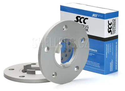 Immagine prodotto di Distanziatori SCC 10 mm 5/130 - 71,6 mm, 12424E, anodizzati grigi