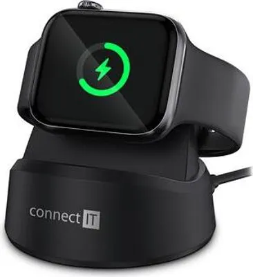 Obrázek produktu pro CONNECT IT WatchCharger bezdrátová nabíječka kompatibilní s Apple, ČERNÁ