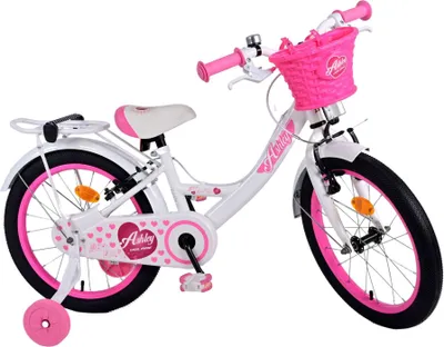 Produktbild von Volare Ashley Kinderfahrrad - Mädchen - 18 Zoll - Weiß - Zwei Handbremsen