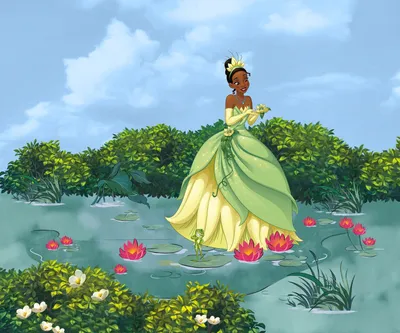 Zdjęcie produktu dla Disney fototapeta księżniczka Tiana zielonymIniebieskim - 612782 - 3 x 2,50 m