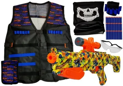 Image de Blaze Storm Commando Kit Costume Enfant Fusil Cartouches Lunettes Sling