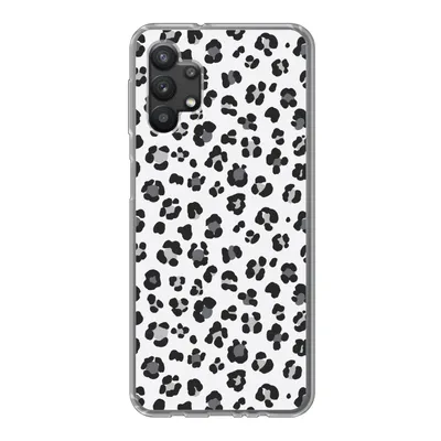 Produktbild von MuchoWow® Handyhülle Schutzhülle Hülle für Samsung Galaxy A32 5G Panther Druck - Grau - Abstrakt Silikon Softcase Handy Hülle - Softcase
