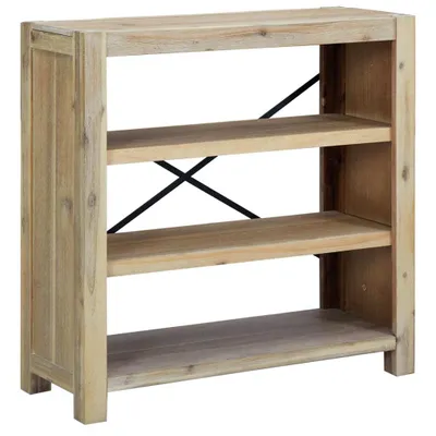 Produktbild von vidaXL Bücherregal 3 Böden 80x30x80 cm Massivholz Akazie