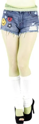 Produktbild von Stulpen weiß 50 cm Beinwärmer Garde Tanz Karneval Fasching