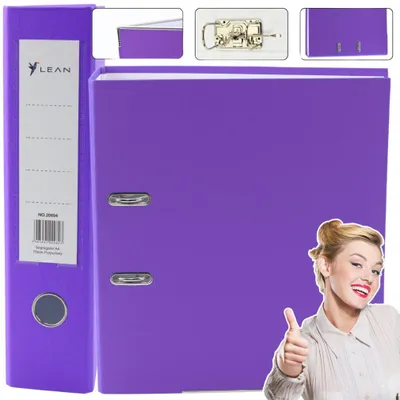 Obrázek produktu pro A4 75 mm fialový pořadač pro archivaci dokumentů