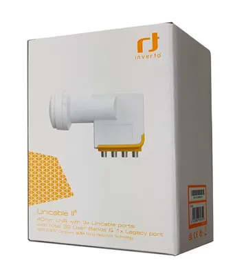 Obrázok produktu pre Inverto IDLU-32L410 Unicable II, Unicable (SCR) LNB, 0,7 dB, Biela, 4 cm, 156 mm, 116 mm