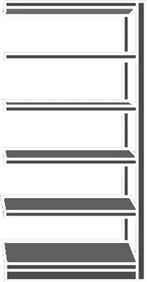 Produktbild von SCHULTE Anbau-Schwerlastregal 12765-130 silber 130,0 x 60,0 x 200,0 cm