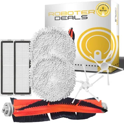 Immagine prodotto di Set di accessori, kit di ricambi per Dreame W10 e W10 Pro (2 panni, 2 spazzole laterali, 2 filtri, 1 spazzola principale)