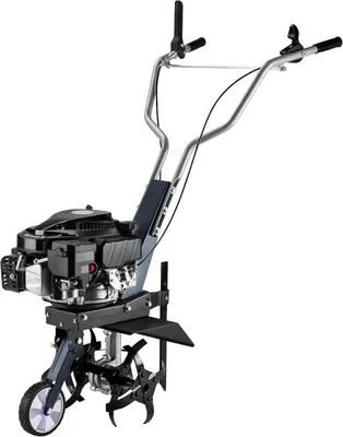 Zdjęcie produktu dla Kultywator spalinowy o szerokości roboczej 36 cm, silnik o pojemności 144 ccm i 4 nożach, kultywator z napędem spalinowym zgodny z normą Euro 5, solidna maszyna do orki