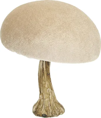 Produktbild von Deko-Figur Velvet Mushroom 12 cm beige