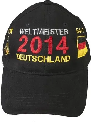 Produktbild von Baseballcap mit Einstickung - DEUTSCHLAND WELTMEISTER 2014 - 68171