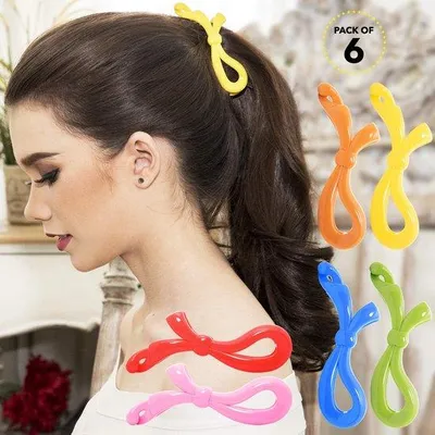 Produktbild von Haarspeld für Mädchen, Regenbogenfarben, Medium, 6er Pack