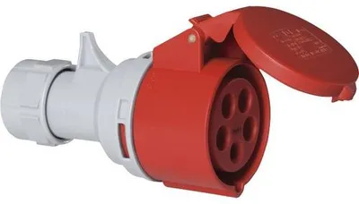 Immagine prodotto di Accoppiamento CEE PCE 16A IP44 5 poli rosso