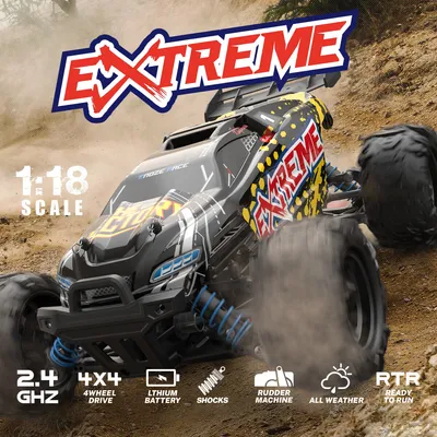 Produktbild von RC Elektro Buggy 1:18 mit 2,4Ghz, 40 km/h, Allradantrieb - LiIon - "Extreme 302E"