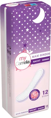 Produktbild von Camelia Maxi Binden Nacht 12 Stück
