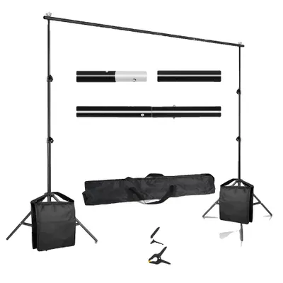 Produktbild von Fotografie Hintergrundständer, höhenverstellbar, langlebige Aluminiumkonstruktion , 2600X3000MM, Anzug A mit Sandsack