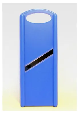 Produktbild von Gurkenhobel aus Edelstahl, Blau, Rechteckig