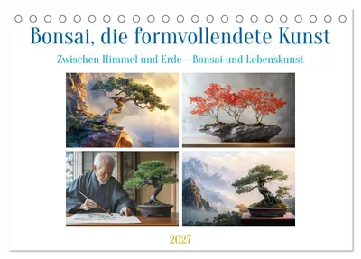 Produktbild von Bonsai, die formvollendete Kunst (Tischkalender 2027 DIN A5 quer), CALVENDO Monatskalender