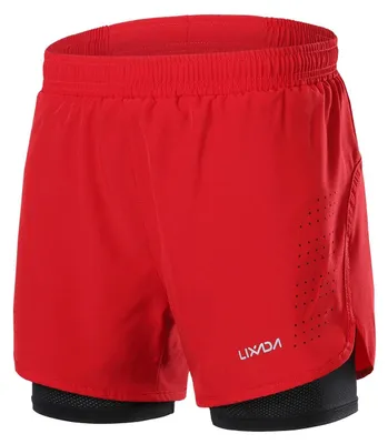 Productafbeelding van Hardloopshorts voor Heren - Ademend en Sneldrogend - Rood