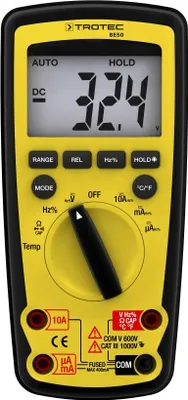 Produktbild von TROTEC BE50 Digital Zangenampermeter Multimeter Strommessung Spannung, CAT III 1.000 V / CAT IV 600 V