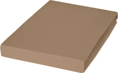 Produktbild von Janine Design Elastic-Jersey Spannbetttuch (für Box-Spring Betten) TOPPER 5001 Farbe taupe Größe 200x200 cm