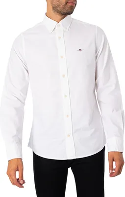 Produktbild von GANT Slim-Fit-Oxford-Hemd, Weiß 3XL