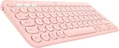 Produktbild von Logitech K380 Multi-Device, Mini, Kabellos, Bluetooth, QWERTZ, Rose