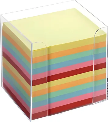 Image de Folia Boîtes à notes - transparent, env. 700 feuilles - multicolore (assorti), en vrac