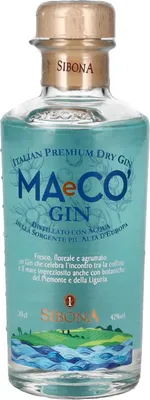 Produktbild von Sibona MAeCO Italian Premium Dry Gin 42% Vol. 0,2l
