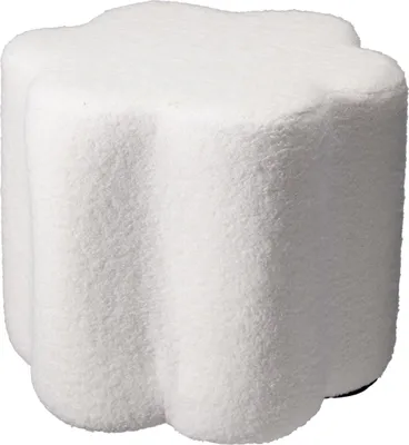 Produktbild von Pouf Blume YORE, Bouclé, 34 x 34 x 29 cm