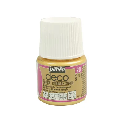 Produktbild von Mehrseitige Acrylfarbe für Außenbereiche - Gold - 45 ml