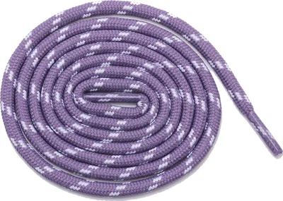 Produktbild von Schnürsenkel 5 mm rund 120 cm 5# lila-weiss