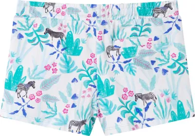 Produktbild von vidaXL Kindershorts mit Kordelzug Ecru und Dunkles Minzgrün 140