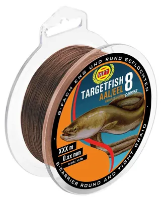 Produktbild von WFT TF8 Aal brown 160m 0,12mm 9kg - Aalschnur