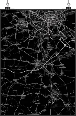 Produktbild von Mr. & Mrs. Panda Bild Schwabach DIN A4 - Geschenk, Plakat, Wandbild, drucke, Posterdruck, kunstdruck poster, Stadt Dorf Karte Landkarte Map Stadtplan
