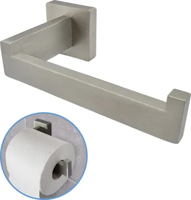 Produktbild von Sanics WC Rollenhalter Silber Inklusive Montageset - Toilettenpapierhalter Edelstahl - WC Papierhalter - Toilettenrollenhalter