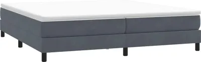 Obrázok produktu pre vidaXL Box spring posteľ bez matraca tmavosivá 200x220 cm zamat