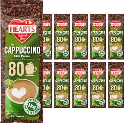 Obrázok produktu pre HEARTS Cappuccino Irish Cream 10 x 1kg balenie instantnej kávy