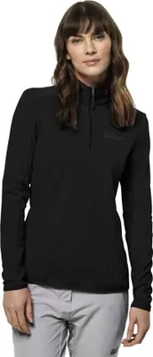 Produktbild von Jack Wolfskin Baiselberg Fleece Mit Halbem Reißverschluss Schwarz M Damen Schwarz M