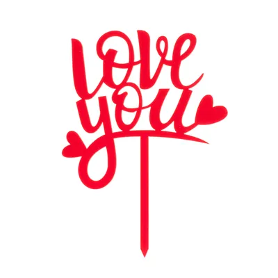 Produktbild von Tortendekoration Love You 5 x 13 x 20 cm