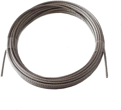 Image de Elzusha - Câble en acier inoxydable pour rambardes, diamètre 1 mm, longueur 50 mètres