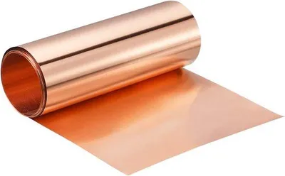 Obrázok produktu pre Rolka medeného plechu 3500 mm x 100 mm x 0,06 mm určená výhradne pre elektrotechnické projekty