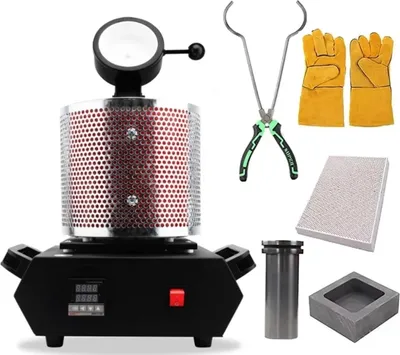 Produktbild von Digitaler Goldschmelzofen, 3KG Kapazität, 220V Betrieb, kompaktes Design, Rot 220V
