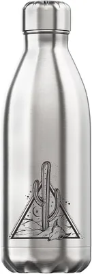 Produktbild von Vakuumisolierte Thermalwasserflasche mit Kaktusmotiv