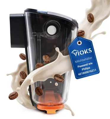 Image de Elzusha - Verseuse à lait avec couvercle, pour machines à café