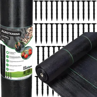 Produktbild von Agrotextil Mulchgewebe gegen Unkraut 3,2x100m 90g Stifte