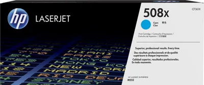 Image de Cartouche de toner HP 508X Cyan LaserJet
