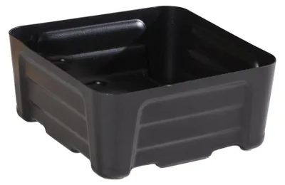 Produktbild von asecos Auffangwanne für Kleingebinde 400x400x180mm PE Schwarz 20L