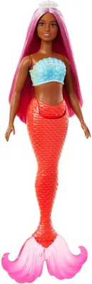 Zdjęcie produktu dla Barbie. HRR04 Syrenka z koralowym ogonem